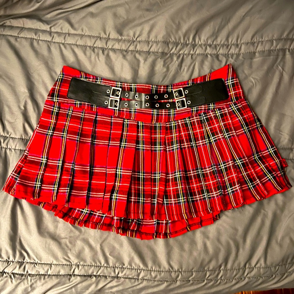 Vintage Mini Plaid Skirt